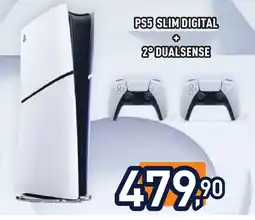 Unieuro PS5 SLIM DIGITAL + 2ºDUALSENSE offerta