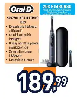 Unieuro Oral-B SPAZZOLINO ELETTRICO IO8S offerta