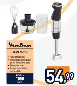 Unieuro Moulinex MIXER DD6738 offerta