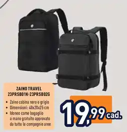 Unieuro ZAINO TRAVEL 23PRSB01K-23PRSB02G offerta