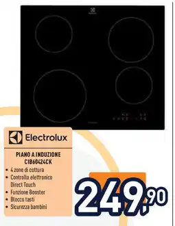 Unieuro Electrolux PIANO A INDUZIONE CIB60424CK offerta