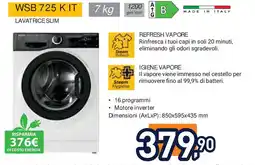 Unieuro LG WSB 725 K IT LAVATRICE SLIM offerta