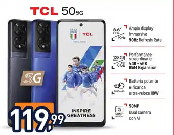 Unieuro TCL 50 5G offerta