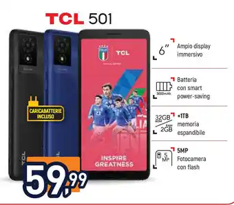 Unieuro TCL 501 offerta