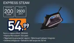 Unieuro Rowenta EXPRESS STEAM Ferro a vapore Mod. DW4345 offerta