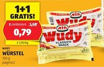 ALDI Wudy würstel offerta