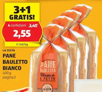 ALDI La cesta pane bauletto bianco offerta