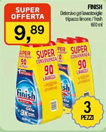 Caddy's FINISH Detersivo gel lavastoviglie tripacco limone/fresh offerta