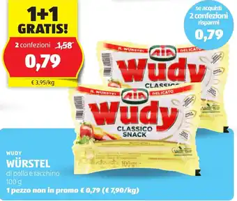 ALDI Wudy würstel offerta