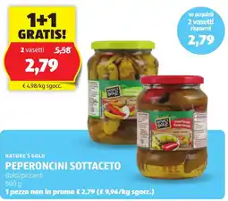 ALDI Nature's gold peperoncini sottaceto offerta