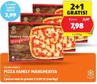 ALDI Cucina nobile pizza family margherita offerta