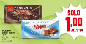 Panorama Tavoletta di cioccolato NOVI offerta