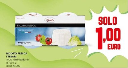 Panorama Ricotta fresca I TESORI offerta