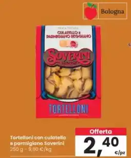 Interspar Tortelloni con culatello e parmigiana Soverini offerta