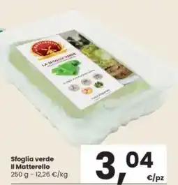 Interspar Sfoglia verde Il Matterello offerta