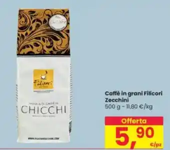 Interspar Caffè in grani Filicori Zecchini offerta