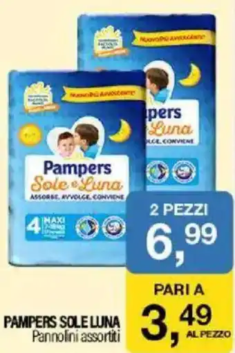 Caddy's PAMPERS SOLE LUNA Pannolini assortiti offerta