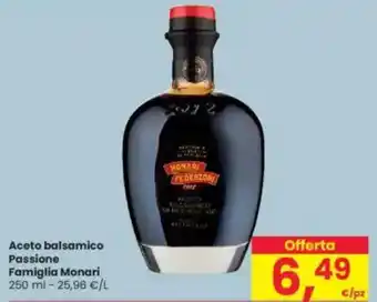 Interspar Aceto balsamico Passione Famiglia Monari offerta