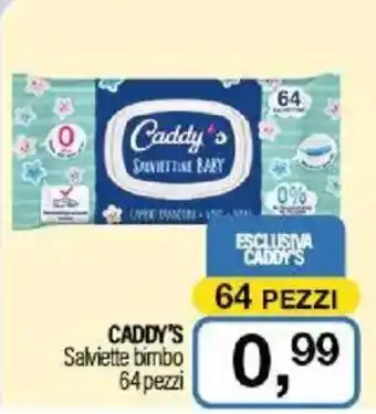 Caddy's CADDY'S Salviette bimbo 64 pezzi offerta