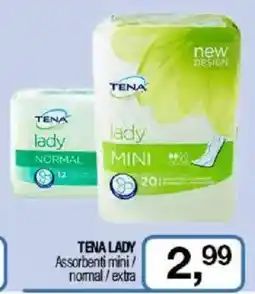 Caddy's TENA LADY Assorbenti mini / normal/extra offerta