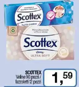 Caddy's SCOTTEX Velline 90 pezzi fazzoletti 12 pezzi offerta