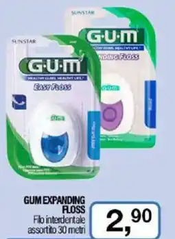 Caddy's GUM EXPANDING FLOSS Filo interdentale assortito 30 metri offerta