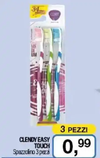 Caddy's CLENDY EASY TOUCH Spazzolino 3 pezzi offerta