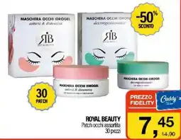 Caddy's ROYAL BEAUTY Patch occhi assortita 30 pezzi offerta