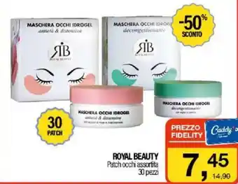 Caddy's ROYAL BEAUTY Patch occhi assortita 30 pezzi offerta