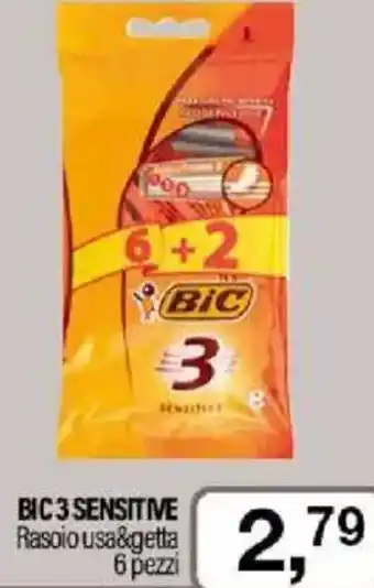 Caddy's BIC 3 SENSITIVE Rasoio usa&getta 6 pezzi offerta