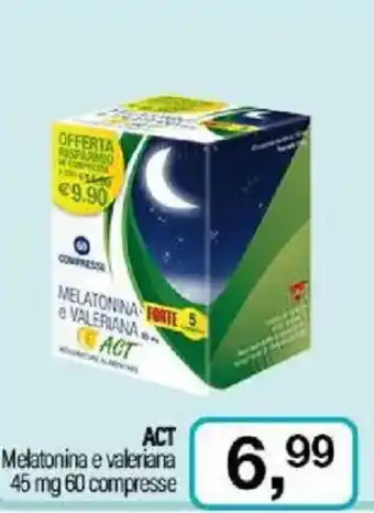 Caddy's ACT Melatonina e valeriana 45 mg 60 compresse offerta