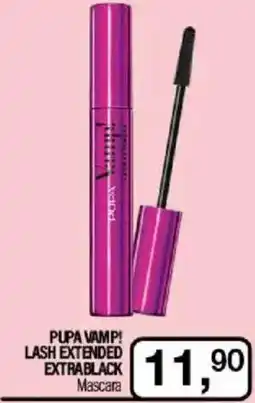 Caddy's PUPA VAMP! LASH EXTENDED EXTRABLACK Mascara offerta