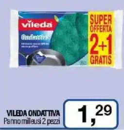 Caddy's VILEDA ONDATTIVA Panno milleusi 2 pezzi offerta