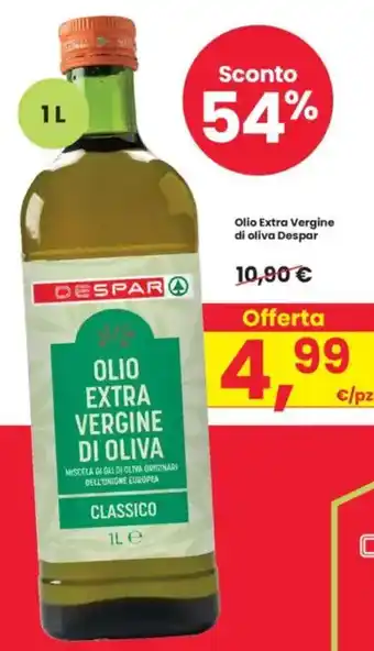 Interspar Olio Extra Vergine di oliva Despar offerta