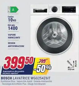 Trony BOSCH LAVATRICE WGG254Z6IT offerta