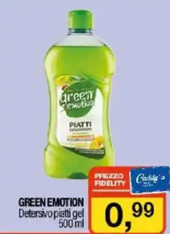 Caddy's GREEN EMOTION Detersivo piatti gel offerta