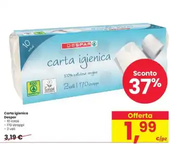 Interspar Carta igienica Despar offerta