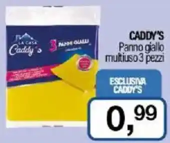 Caddy's CADDY'S Panno giallo multiuso 3 pezzi offerta