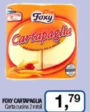 Caddy's FOXY CARTAPAGLIA Carta cucina 2 rotoli offerta