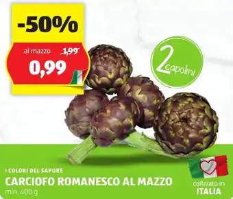 ALDI I colori del sapore carciofo romanesco al mazzo offerta