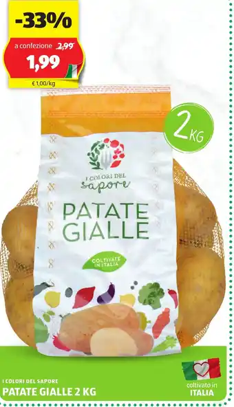 ALDI I colori del sapore patate gialle offerta