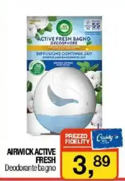 Caddy's AIRWICK ACTIVE FRESH Deodorante bagno offerta