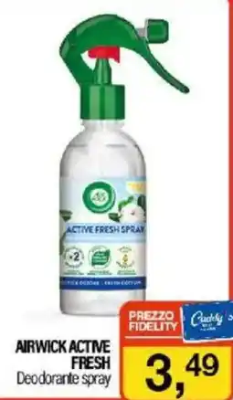 Caddy's AIRWICK active fresh Deodorante spray offerta