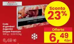 Interspar Code di gamberi Argentini Despar Premium offerta