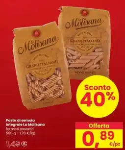 Interspar Pasta di semola Integrale La Molisana offerta