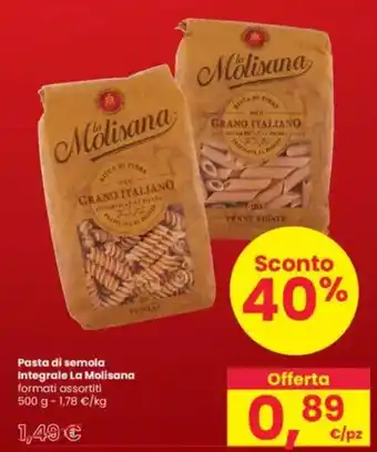 Interspar Pasta di semola Integrale La Molisana offerta