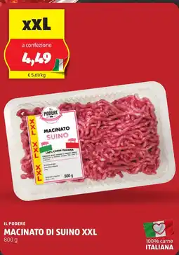 ALDI Il podere macinato di suino xxl offerta