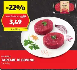 ALDI Il podere tartare di bovino offerta