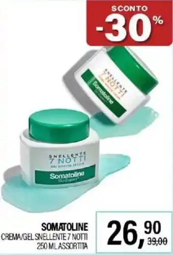 Caddy's Somatoline crema/gel snellente 7 notti offerta