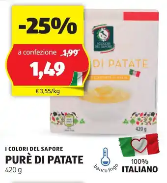 ALDI I colori del sapore purè di patate offerta